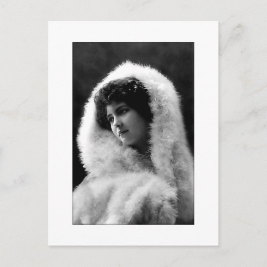 carte postale de style camée de dame victorienne (Devant)