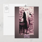 Carte postale de style d'aileron (Devant / Derrière)