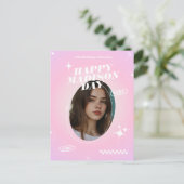 Carte postale de style fancafe pour l'anniversaire (Debout devant)