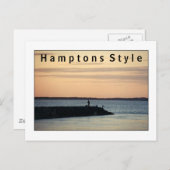 Carte postale de style Hamptons (Devant / Derrière)