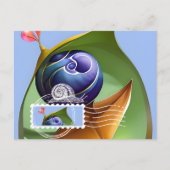 Carte postale de style Maxi Card, Escargot, Post-c (Devant)