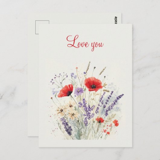 Carte postale de style Saint-Valentin (Devant / Derrière)