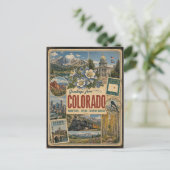 Carte postale de style vintage authentique du Colo (Debout devant)