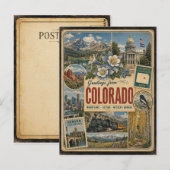 Carte postale de style vintage authentique du Colo (Devant / Derrière)