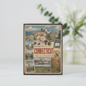 Carte postale de style vintage authentique du Conn (Debout devant)