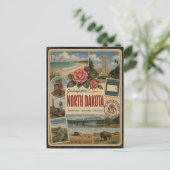 Carte postale de style vintage authentique du Dako (Debout devant)