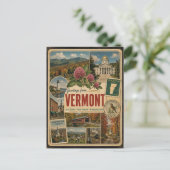 Carte postale de style vintage authentique du Verm (Debout devant)