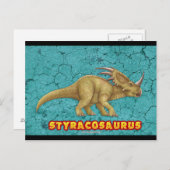 Carte postale de Styracosaurus (Devant / Derrière)