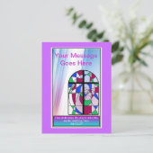 Carte postale de suivi de l'église (Debout devant)