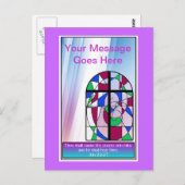 Carte postale de suivi de l'église (Devant / Derrière)