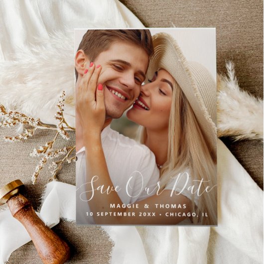 carte postale de superposition moderne élégante po