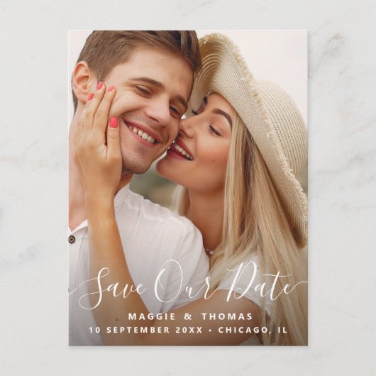 carte postale de superposition moderne élégante po (Devant)