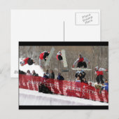 Carte postale de surf des neiges (Devant / Derrière)