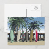 Carte postale de surf relaxante (Devant / Derrière)