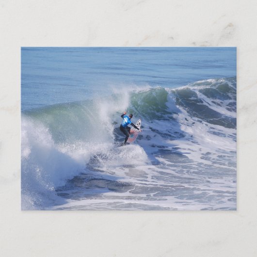 Carte postale de surfeur californien (Devant)