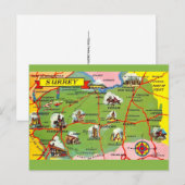 Carte postale de Surrey Angleterre (Devant / Derrière)