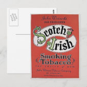 Carte postale de tabac écossais-irlandais (Devant / Derrière)
