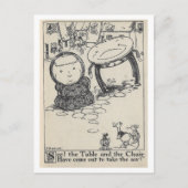 Carte postale de table et de chaise d'illustration (Devant)
