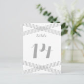 Carte postale de table moderne Grey (Debout devant)