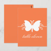 Carte postale de table Tourbillons Papillon de Cor (Devant / Derrière)
