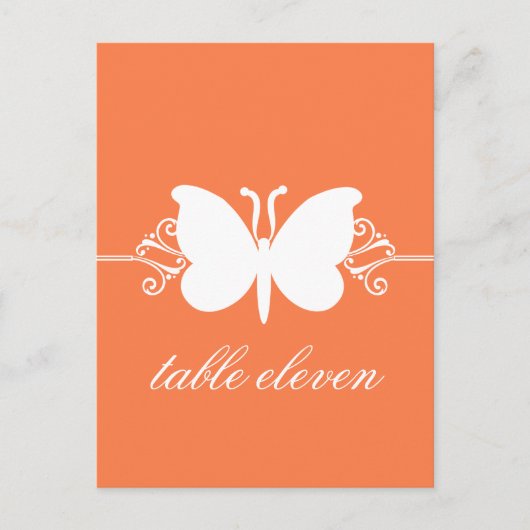 Carte postale de table Tourbillons Papillon de Cor (Devant)