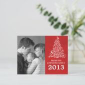 Carte postale de tableau noir Sparktree, Rouge (Debout devant)