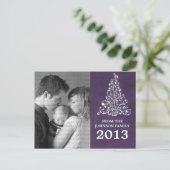 Carte postale de tableau noir Sparktree, violet (Debout devant)