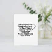 Carte postale de tasse à café (Debout devant)