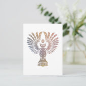 Carte postale de tatouage de nuit colorée (Debout devant)
