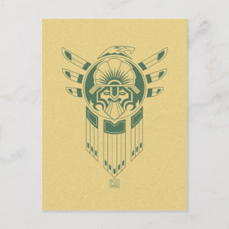 Carte postale de tatouage d'oiseaux inca