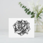 Carte postale de tatouage rose (Debout devant)
