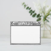 Carte postale de télégramme de Steampunk d'art (Debout devant)