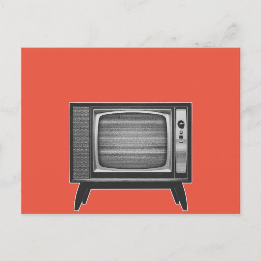 Carte postale de télévision rétro Pop Art (Devant)