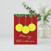 Carte postale de tennis de Noël (Debout devant)