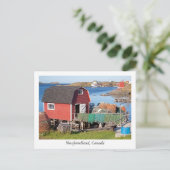 Carte postale de Terre-Neuve, Canada (Debout devant)