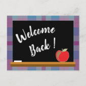 Carte postale de texte modèle de rentrée scolaire (Devant)