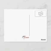 Carte postale de texte personnalisé Fleur de macro (Dos)