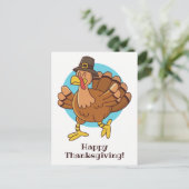 Carte postale de texte personnalisée Thankesgiving (Debout devant)