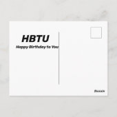 Carte postale de textos drôles pour seniors (Dos)