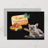 Carte postale de Thanksgiving (Devant / Derrière)