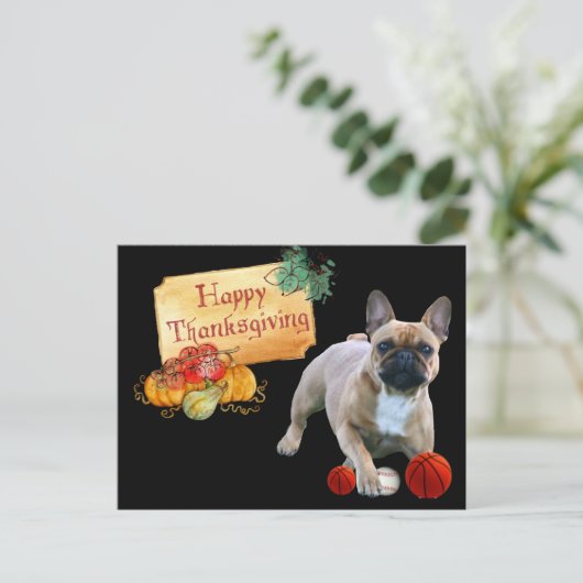 Carte postale de Thanksgiving (Debout devant)