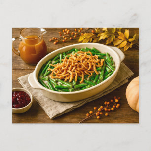 Carte postale de Thanksgiving à la casserole de ha