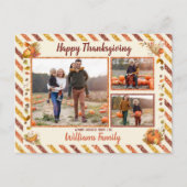 Carte postale de Thanksgiving Airmail Glitter Pump (Devant)