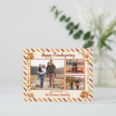 Carte postale de Thanksgiving Airmail Glitter Pump (Debout devant)
