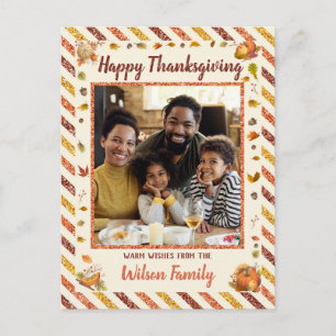 Carte postale de Thanksgiving Airmail Glitter Pump