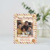 Carte postale de Thanksgiving Airmail Glitter Pump (Debout devant)