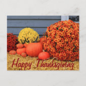 Carte postale de thanksgiving (avec le texte) (Devant)