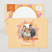 CARTE POSTALE DE THANKSGIVING DE PHOTO : : (Devant / Derrière)