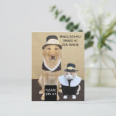 Carte postale de Thanksgiving/Invitation (Debout devant)