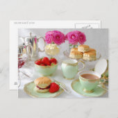 Carte postale de thé après-midi (Devant / Derrière)